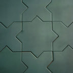 Carmel Sage Green Porcelain Star Tile | Tile Club