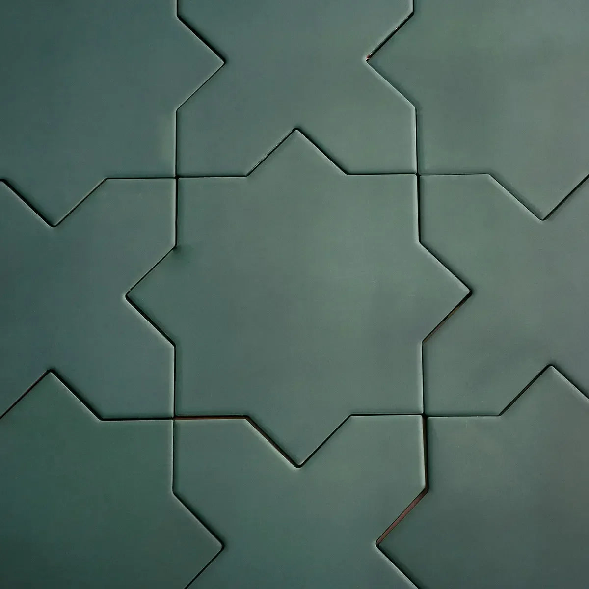 Carmel Sage Green Porcelain Star Tile | Tile Club