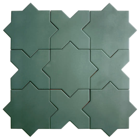 Carmel Sage Green Porcelain Cross Tile | Tile Club