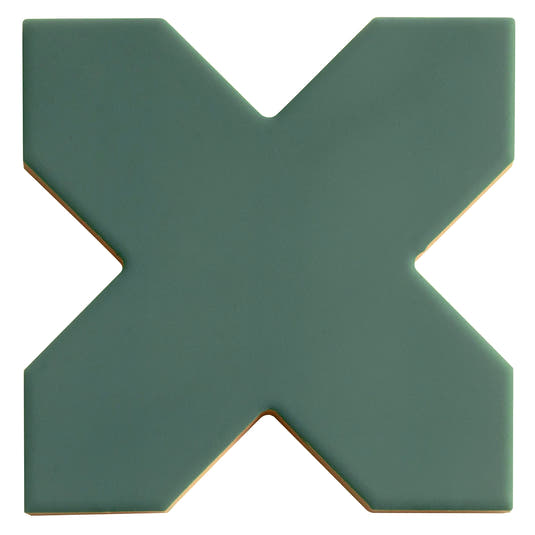 Carmel Sage Green Porcelain Cross Tile