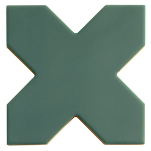 Carmel Sage Green Porcelain Cross Tile