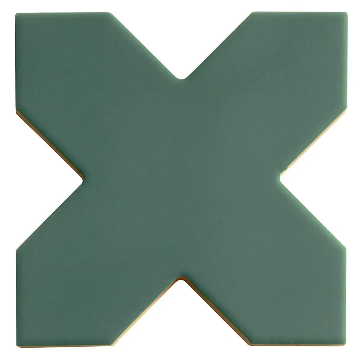 Carmel Sage Green Porcelain Cross Tile