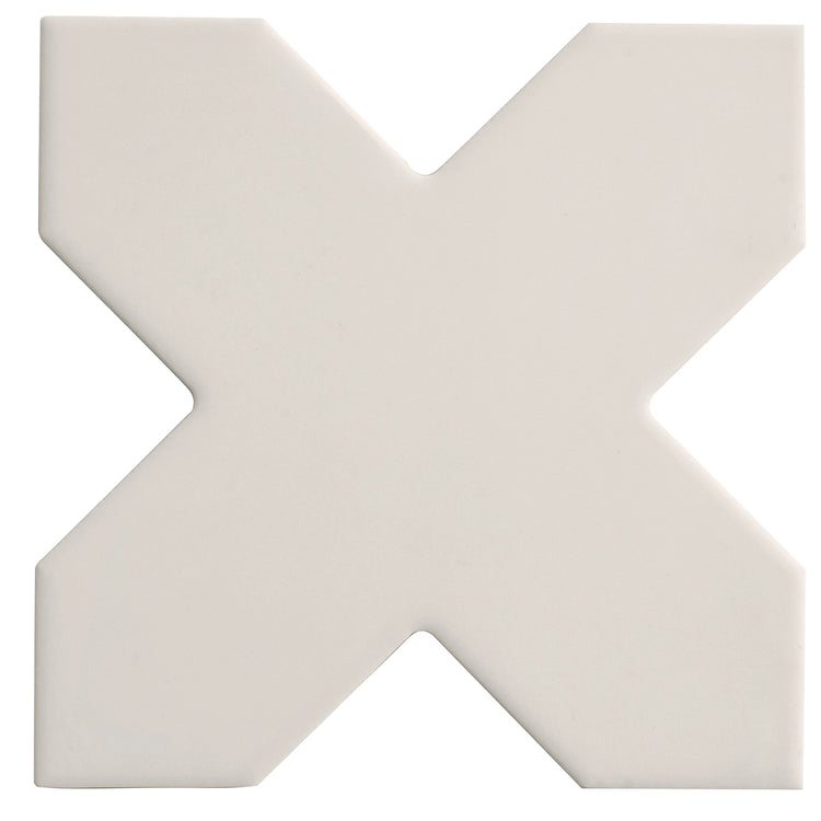 Carmel Light Gray Porcelain Cross Tile