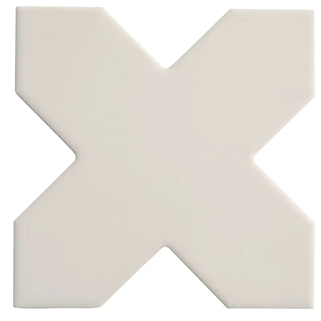 Carmel Light Gray Porcelain Cross Tile