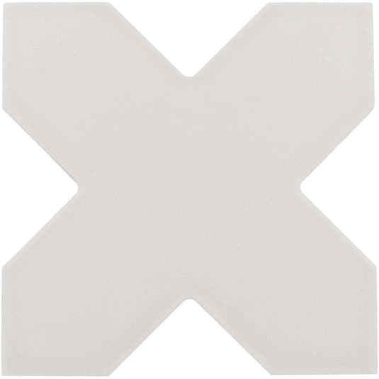 Carmel Light Gray Porcelain Cross Tile Sample Piece | Tile Club