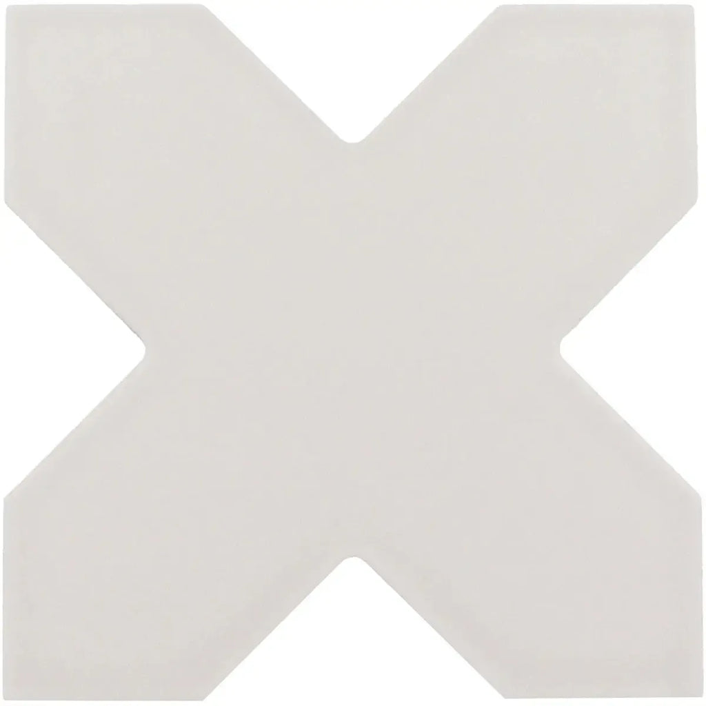 Carmel Light Gray Porcelain Cross Tile Sample Piece | Tile Club