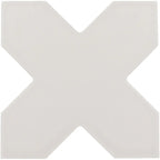 Carmel Light Gray Porcelain Cross Tile Sample Piece | Tile Club