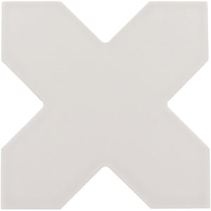 Carmel Light Gray Porcelain Cross Tile Sample Piece | Tile Club
