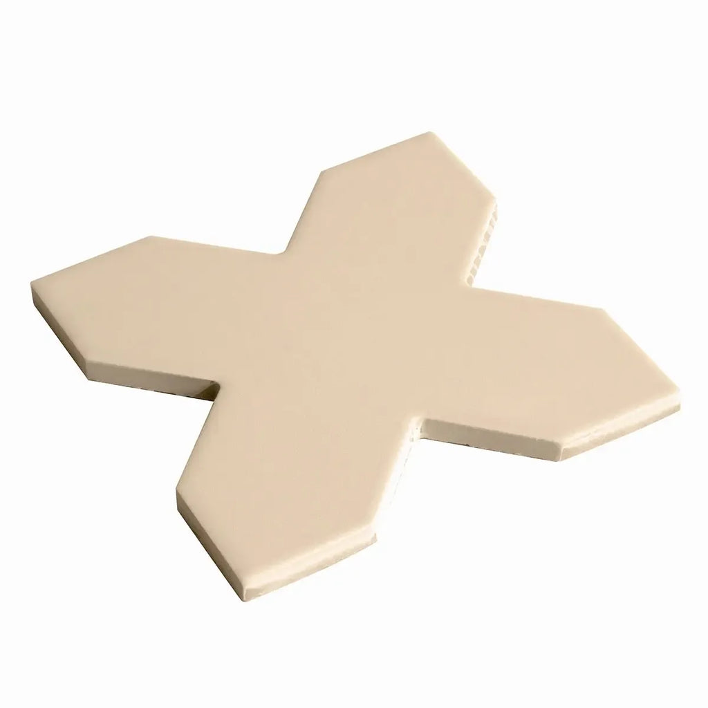 Carmel Warm Taupe Porcelain Cross Tile | Tile Club