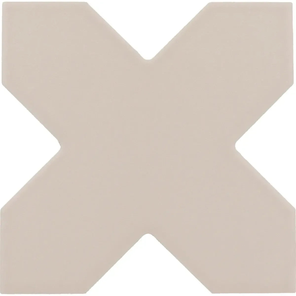 Carmel Warm Taupe Porcelain Cross Tile Sample Piece | Tile Club