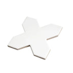 Carmel Matte White Porcelain Cross Tile | Tile Club