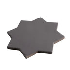 Carmel Matte Black Porcelain Star Tile