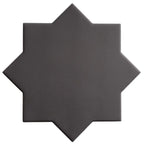 Carmel Matte Black Porcelain Star Tile | Tile Club