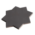 Carmel Matte Black Porcelain Star Tile