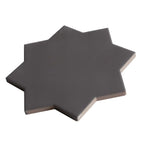 Carmel Matte Black Porcelain Star Tile | Tile Club