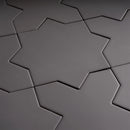 Carmel Matte Black Porcelain Star Tile | Tile Club
