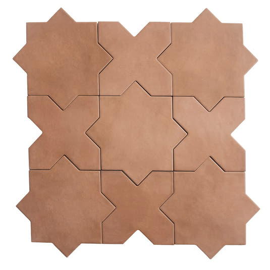 Carmel Terracotta Porcelain Star Tile | Tile Club
