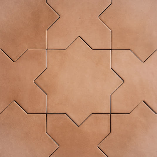 Carmel Terracotta Porcelain Star Tile | Tile Club