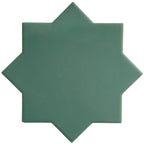 Carmel Sage Green Porcelain Star Tile | Tile Club