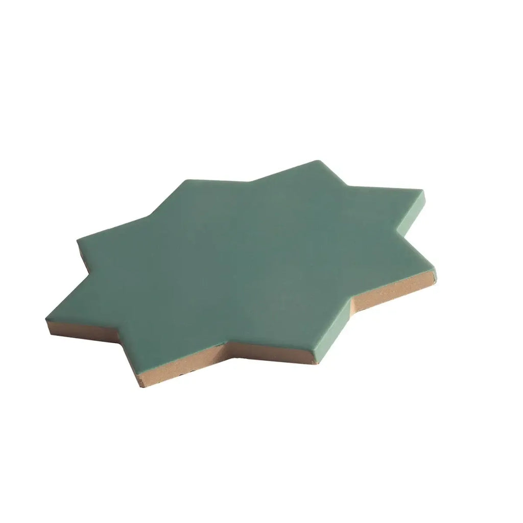 Carmel Sage Green Porcelain Star Tile | Tile Club