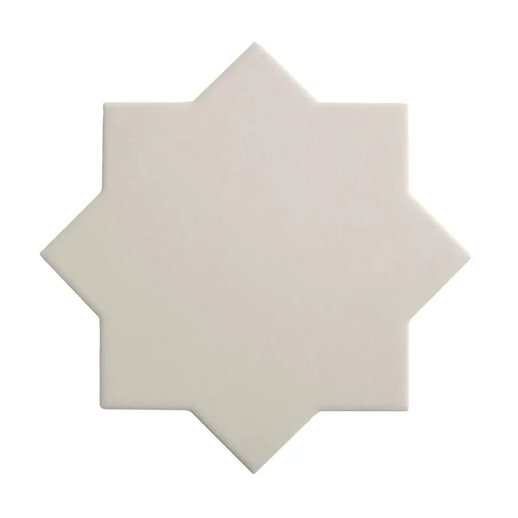 Carmel Light Gray Porcelain Star Tile