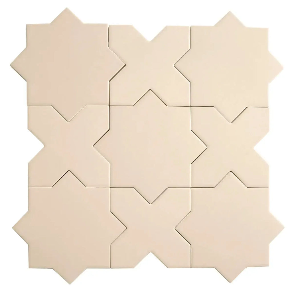 Carmel Warm Taupe Porcelain Star Tile