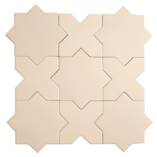 Carmel Warm Taupe Porcelain Star Tile