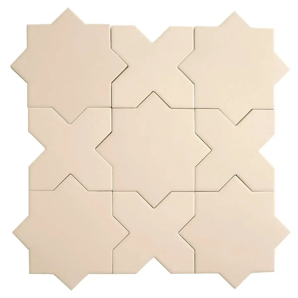 Carmel Warm Taupe Porcelain Star Tile