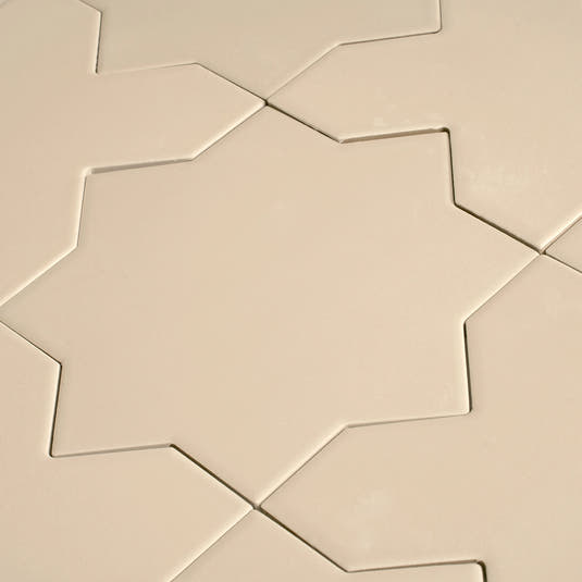 Carmel Warm Taupe Porcelain Star Tile | Tile Club