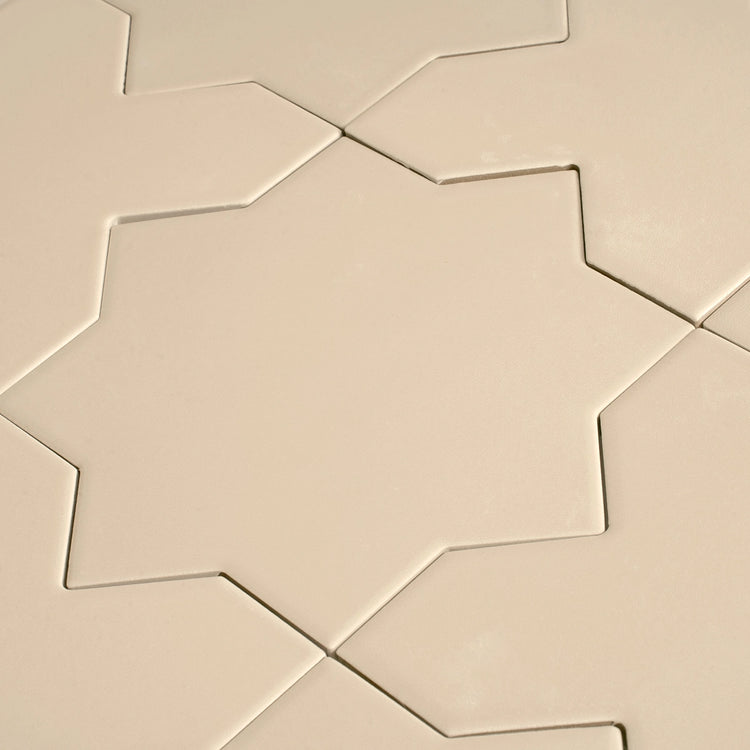 Carmel Warm Taupe Porcelain Star Tile | Tile Club