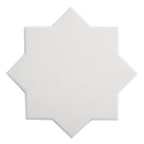 Carmel Matte White Porcelain Star Tile | Tile Club