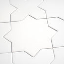 Carmel Matte White Porcelain Star Tile | Tile Club