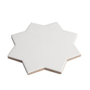 Carmel Matte White Porcelain Star Tile | Tile Club