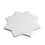 Carmel Matte White Porcelain Star Tile | Tile Club
