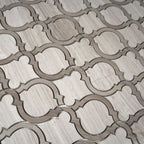 Arabesque Tile Wooden Beige & Athens Grey Mosaic Tile