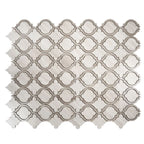 Arabesque Tile Wooden Beige & Athens Grey Mosaic Tile