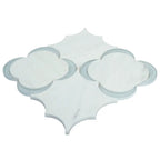 Camelia Dolomiti Bianco & Glass Mosaic Tile | Tile Club