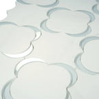 Camelia Dolomiti Bianco & Glass Mosaic Tile | Tile Club