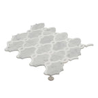 Carrara & Thassos White Chains Marble Mosaic Tile | Tile Club