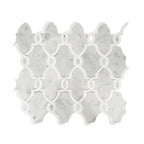 Carrara & Thassos White Chains Marble Mosaic Tile | Tile Club