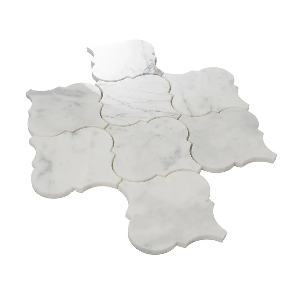 Calacatta Lantern Marble Mosaic Tile | Tile Club