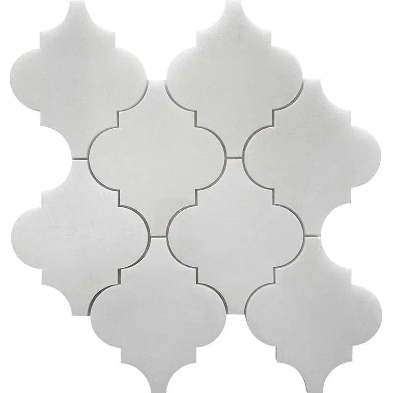 Royal White Lantern Marble Mosaic Tile