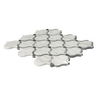 Carrara Arabesque Tile With Bardiglio Dots | Tile Club