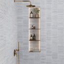 True Carrara Arc Fluted | Tile Club