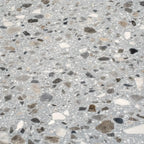Gray and White Real Terrazzo Tile 24" x 24" | Tile Club