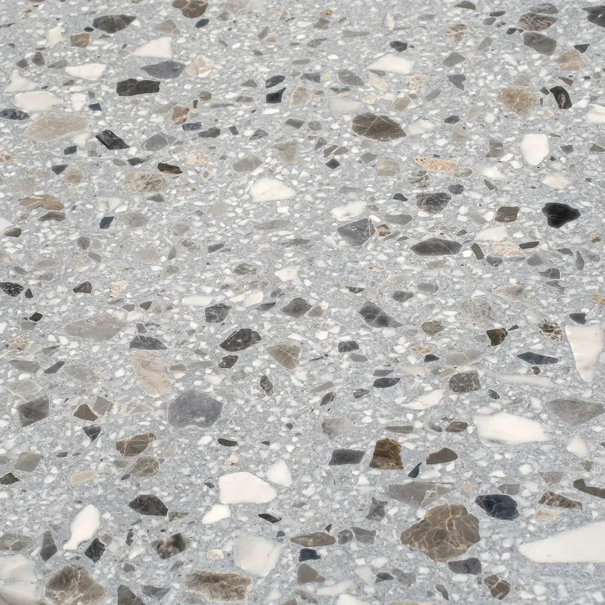 Gray and White Real Terrazzo Tile 24" x 24" | Tile Club