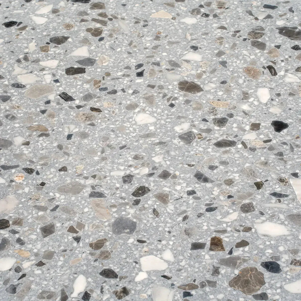 Gray and White Real Terrazzo Tile 24" x 24" | Tile Club