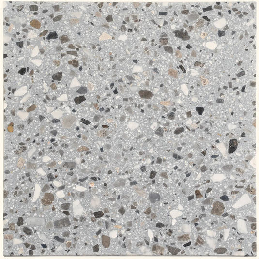 Gray and White Real Terrazzo Tile 24" x 24" | Tile Club