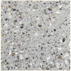 Gray and White Real Terrazzo Tile 24" x 24" | Tile Club