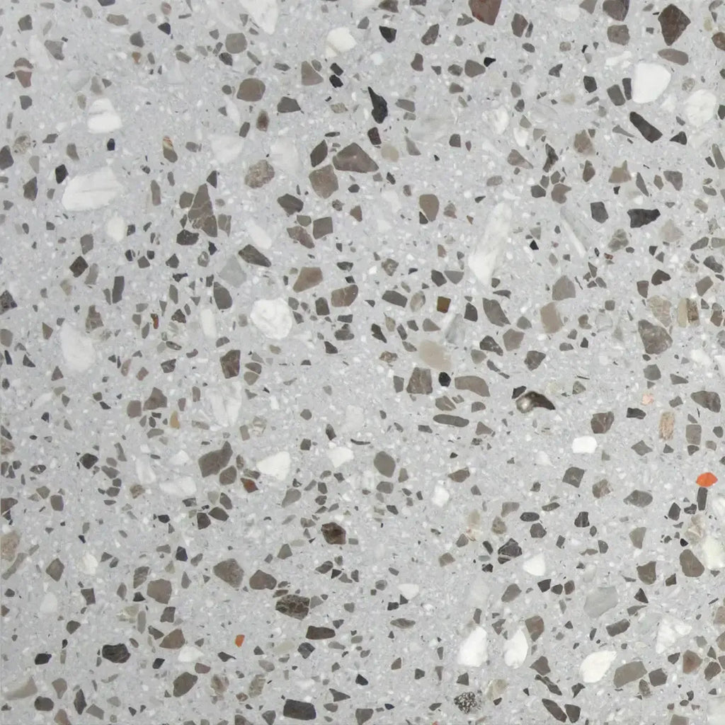 Gray and White Real Terrazzo Tile 24" x 24" | Tile Club